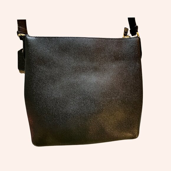 Coach Leather Crossbody Bag Black - Picture 3 of 4